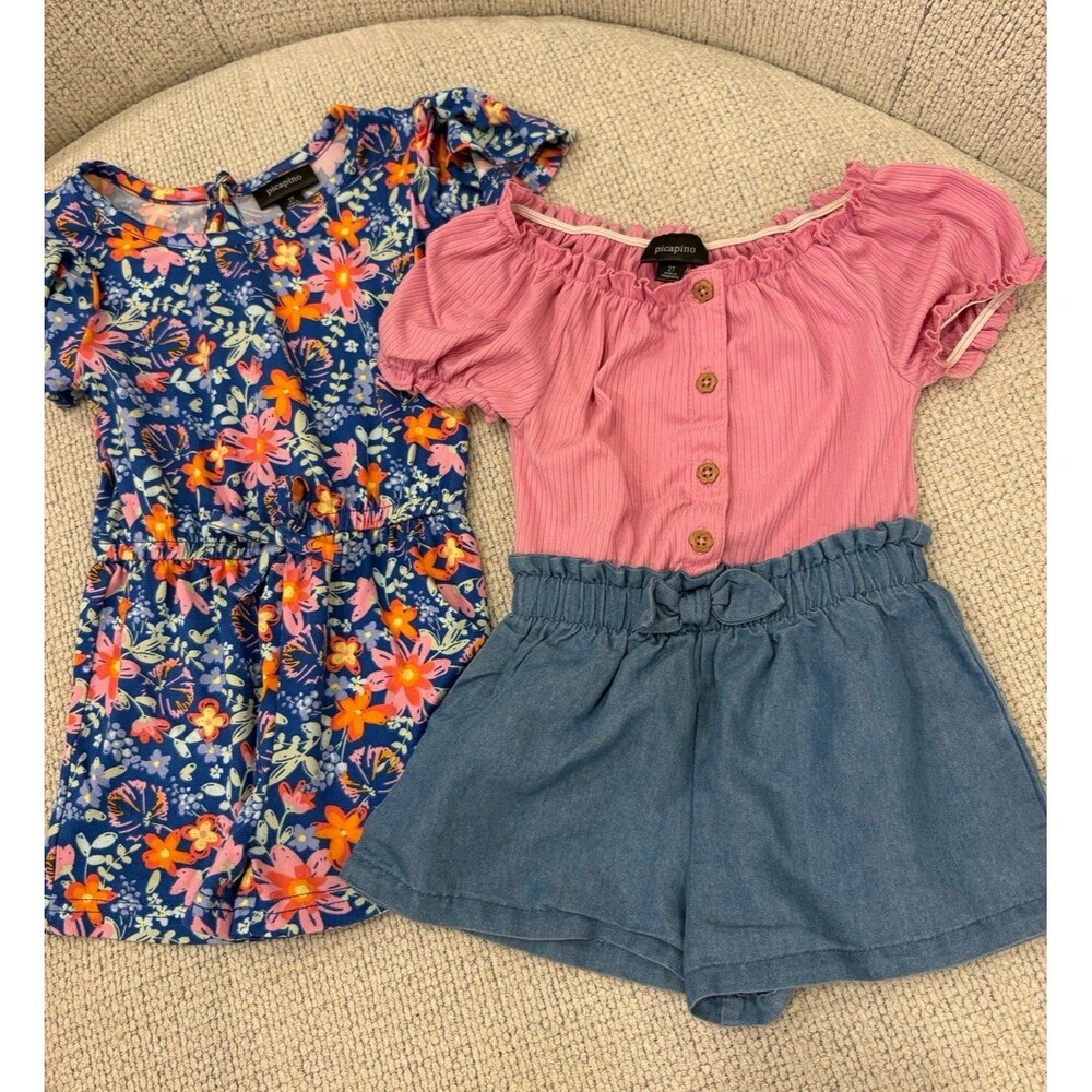 Toddler Girl Romper Lot Size 2T by Picapino